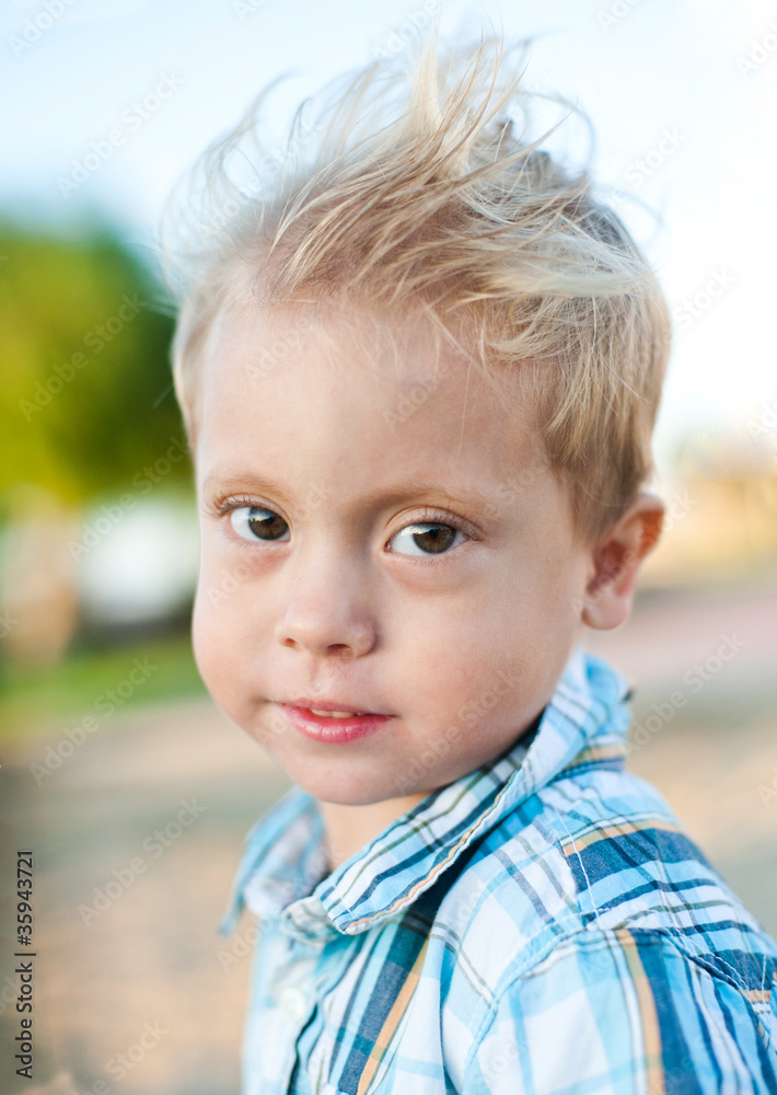 Portrait of a young boy