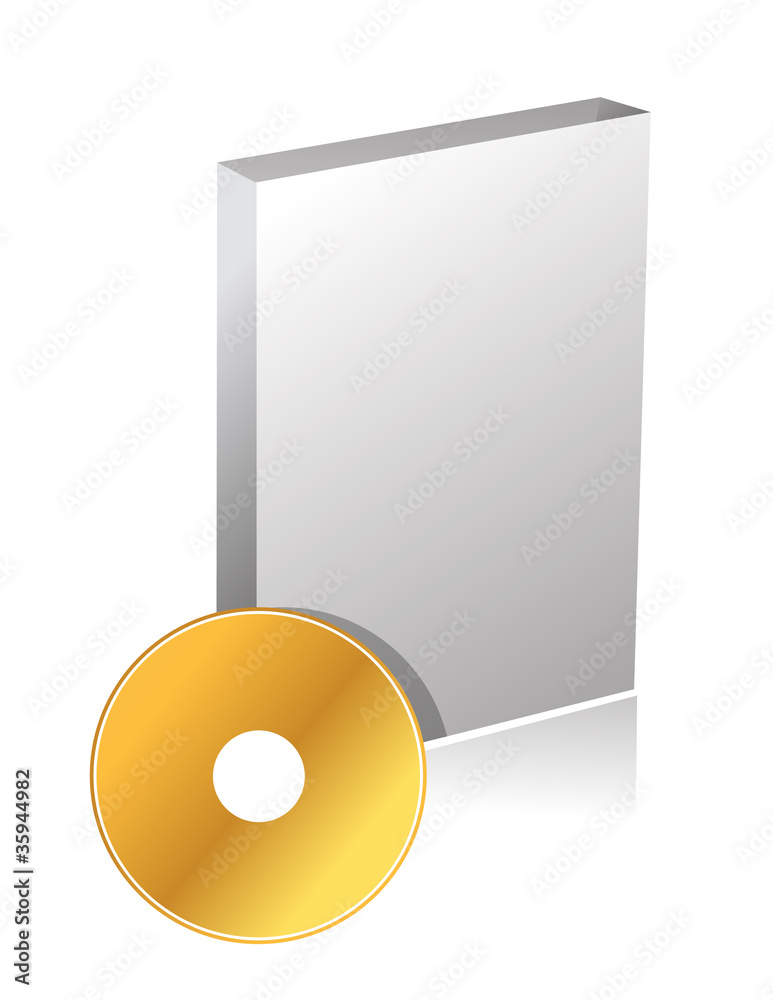 DVD case and disc illustration design