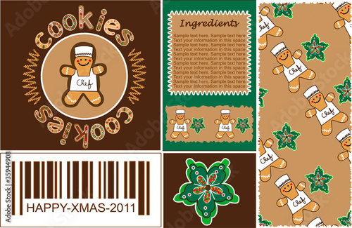 cookies chef set wrap gingerbread