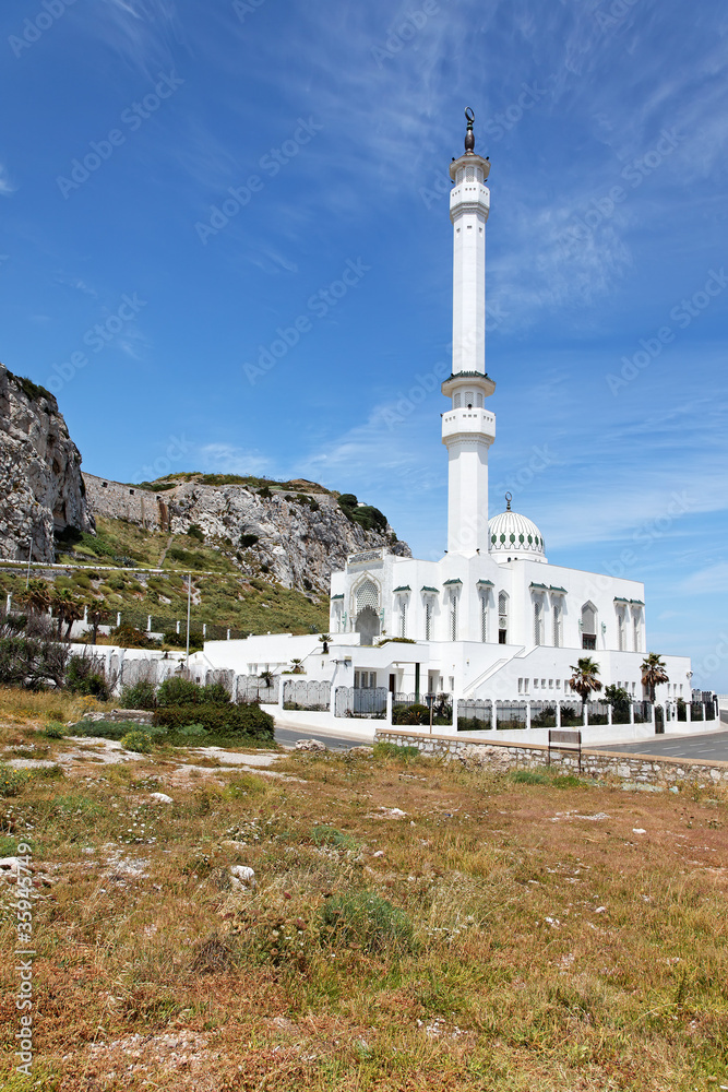 Ibrahim-al-Ibrahim Moschee am Europa Point, Gibraltar Ibrahim-al-Ibrahim Moschee am Europa Point, Gibraltar