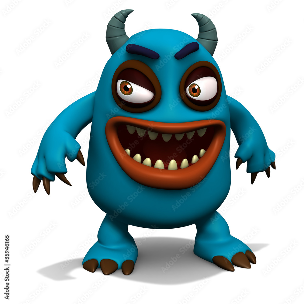 Fototapeta premium blue monster