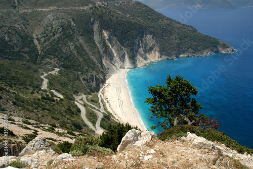 Myrtos Bay on the Island of Kephalonia greece