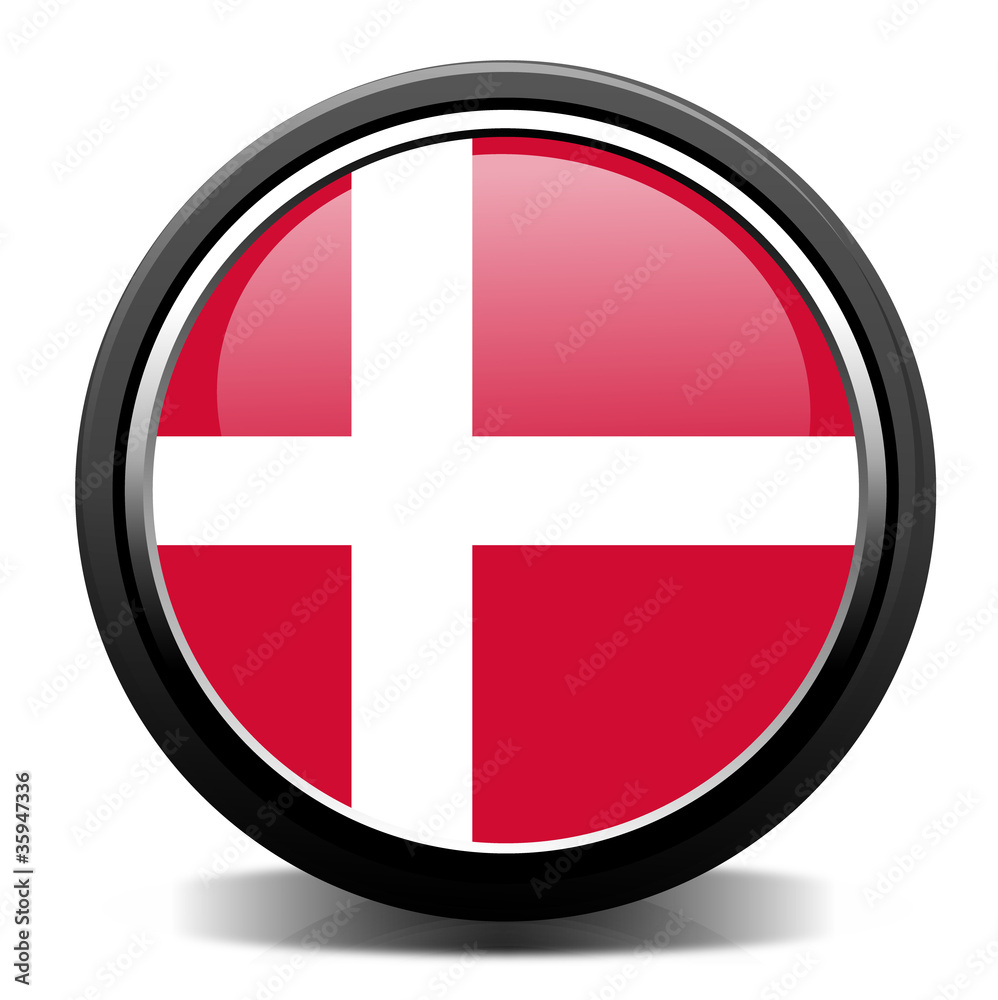 Danish flag button Danish flag button