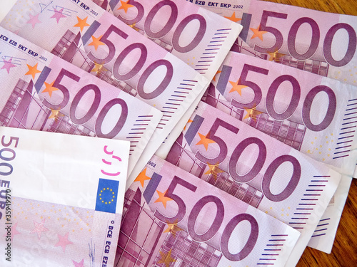 500 five hundreds euro notes