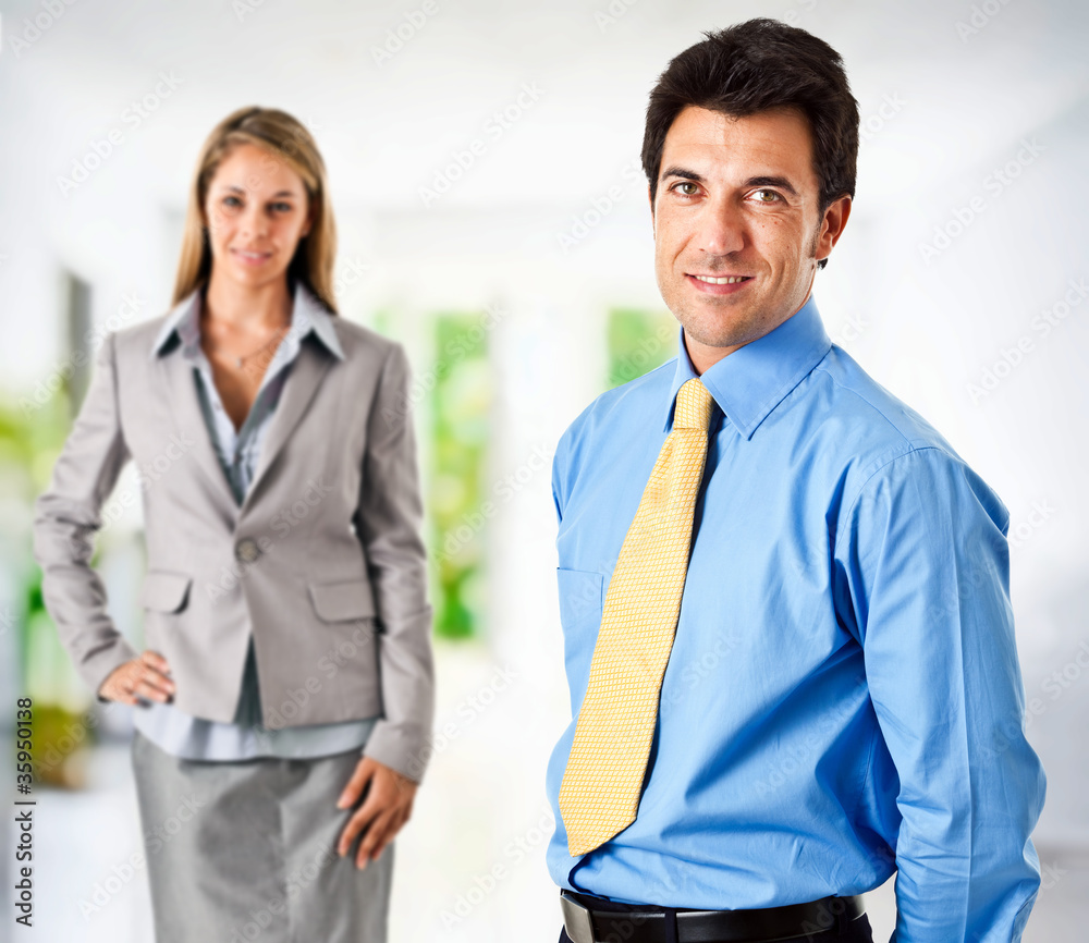 Smiling business partners Smiling business partners