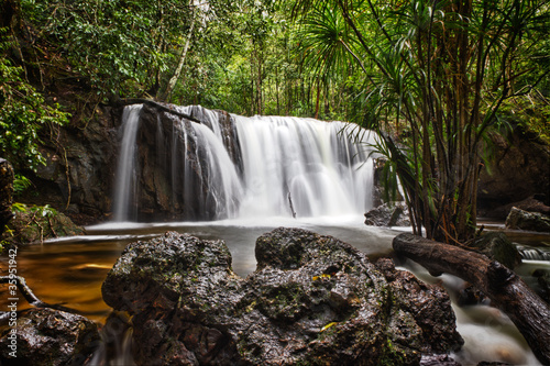 Fototapeta Naklejka Na Ścianę i Meble -  Suoi Tranh waterfall in Phu Quoc, Vietnam