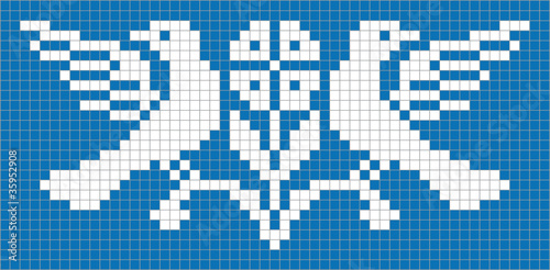 Norwegermuster Tauben