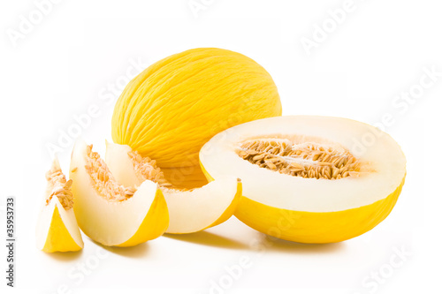 Yellow melon fruit