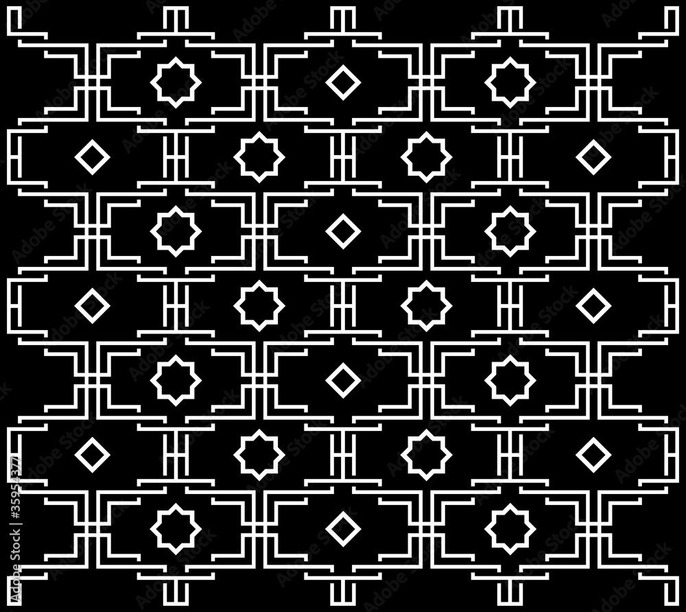Black and White Pattern Black and White Pattern