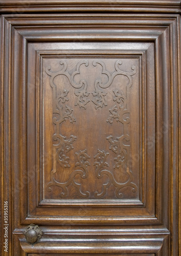 nostalgic wooden door detail