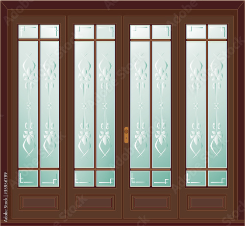 Classic door illustration