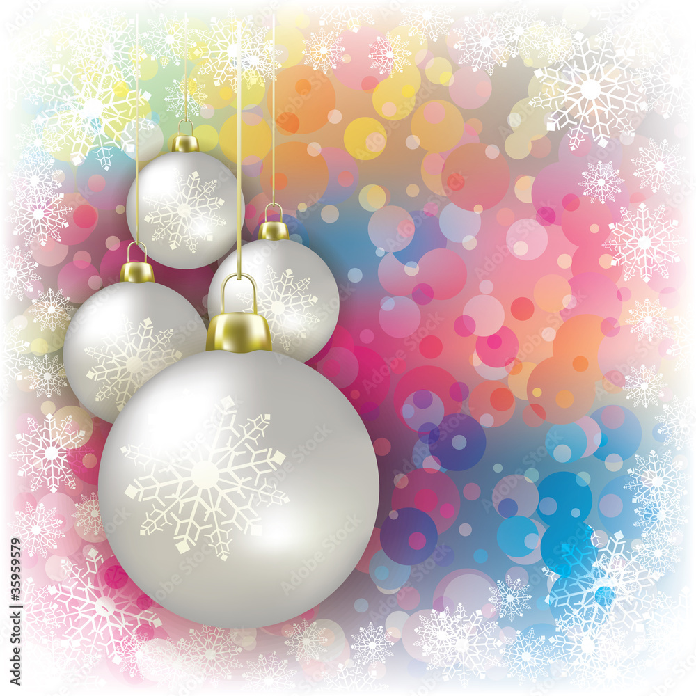 Abstract background with Christmas decorations Abstract background with Christmas decorations