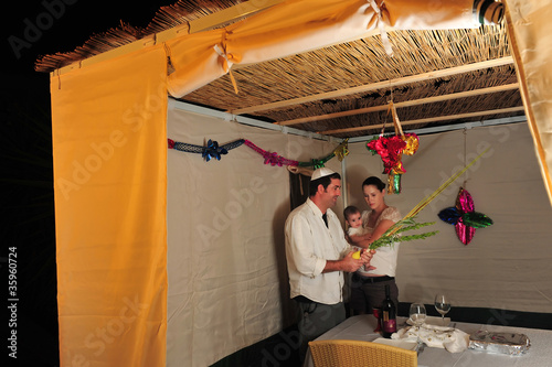 Obraz na plátně Jewish Festival of Sukkot