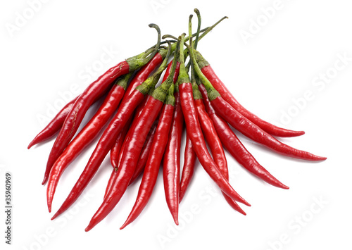 Many of red hot chili pepper