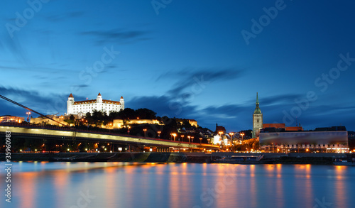 Bratislava castle and bridge - Slovakia