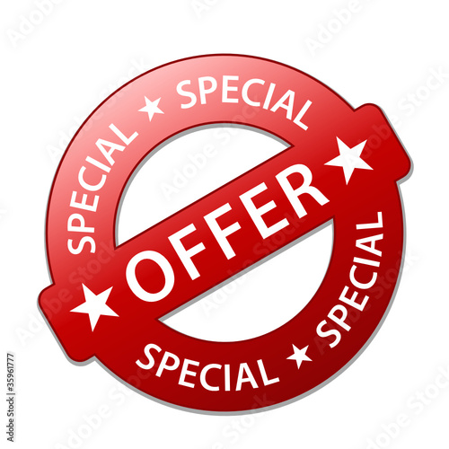 "SPECIAL OFFER" Marketing Stamp (sale limited offers web button)
