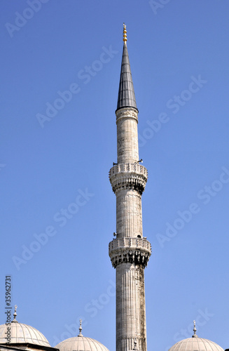 Moschea blu, Istanbul, minareto