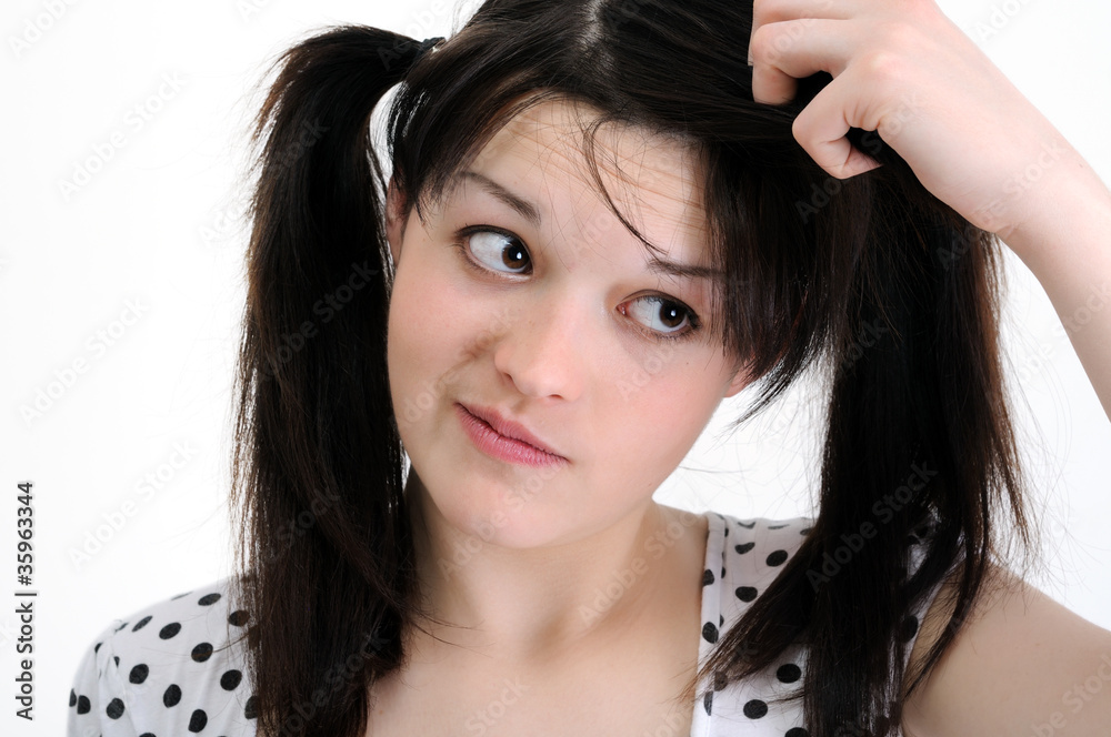 worried young woman