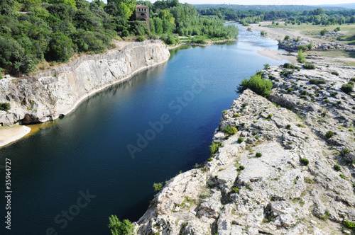 Gardon river in France