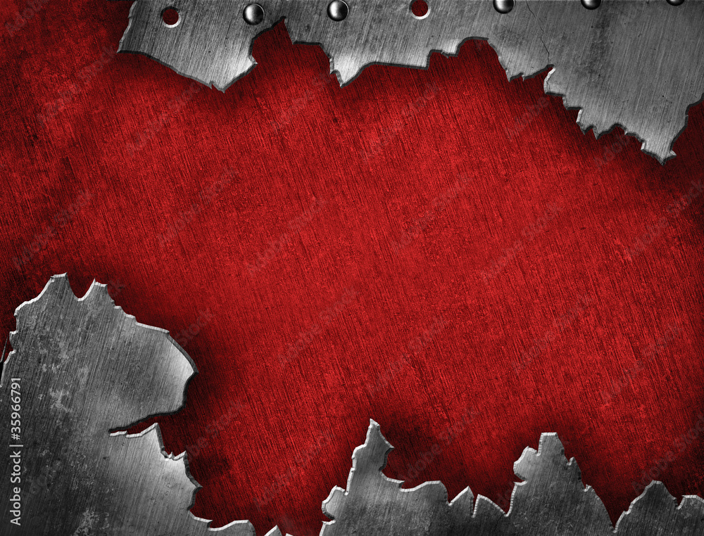 grunge crack metal background with rivets Stock Photo | Adobe Stock