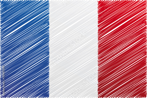France flag, vector illustration