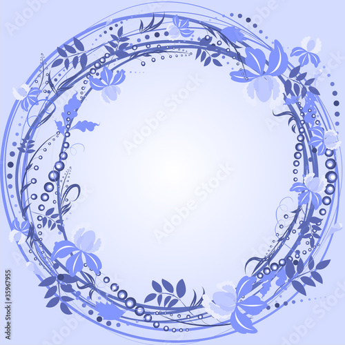 purple wreath frame