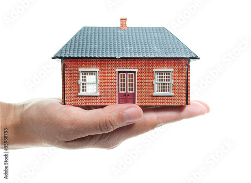 House in a hand