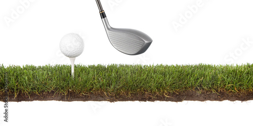 Obraz na plátne crosscut green with golfball