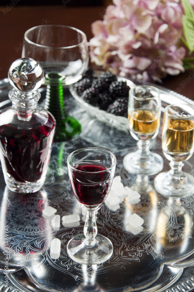 glass of cordial glass of cordial