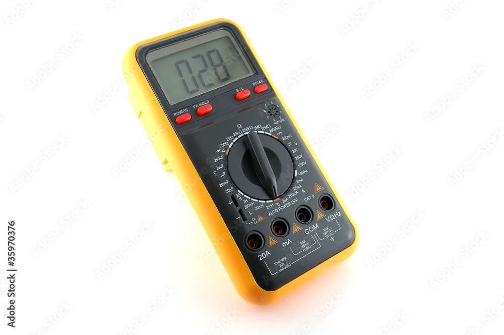 Fototapeta premium Multimeter over white