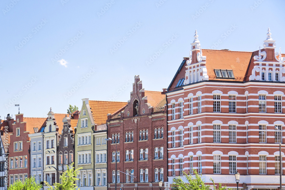 Famous cities in  Poland - Gdansk - Danzig.
