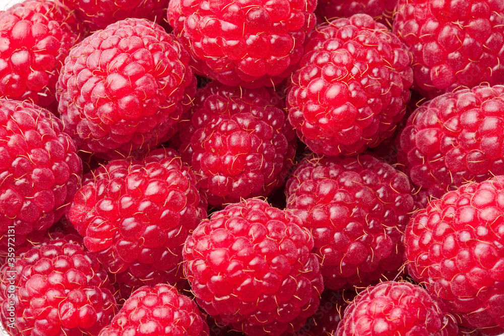 Raspberries close up. Macro photo. Raspberries close up. Macro photo.