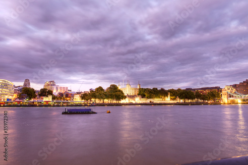 the london tower on river Thames © senai aksoy