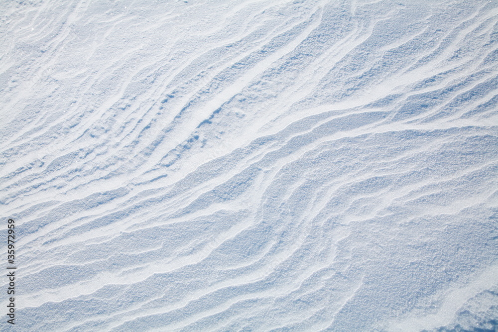 Texture of snow drifts