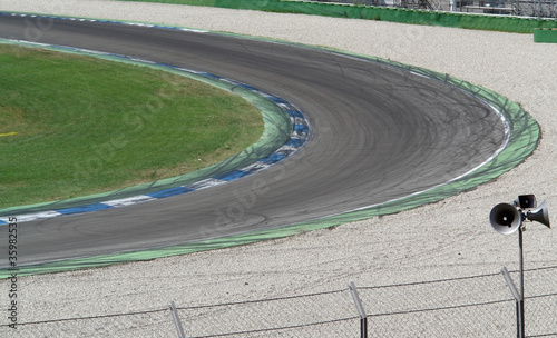 racetrack curve photo