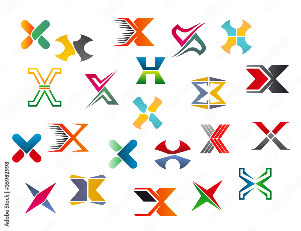 Alphabet letter X Alphabet letter X