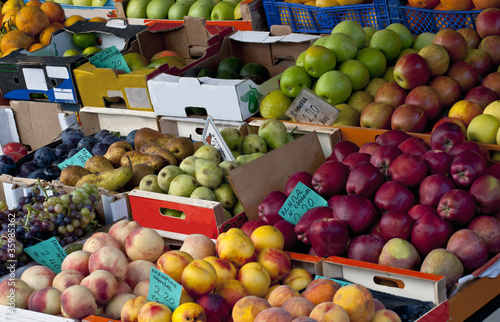 Fresh fruit at a market