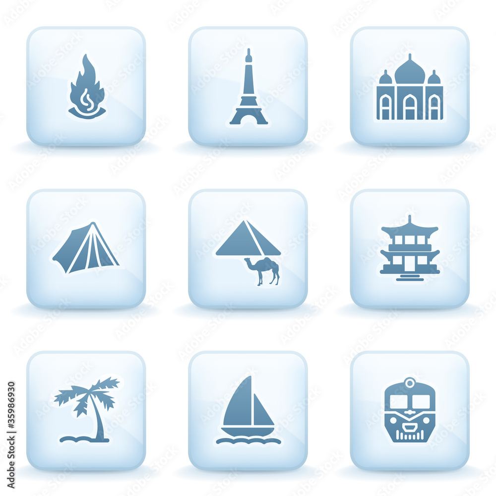 Icons blue series 22 Icons blue series 22