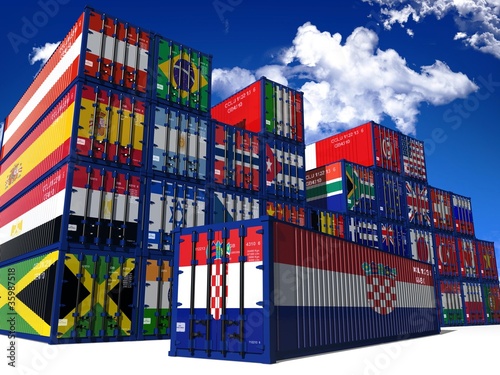 Obraz na plátně CONTAINER CROAZIA