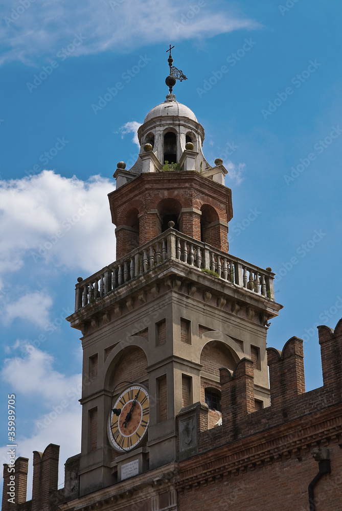 Naklejka premium Governor's palace. Cento. Emilia-Romagna. Italy.