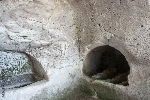 Old jewish caves in Beit Shearim photo