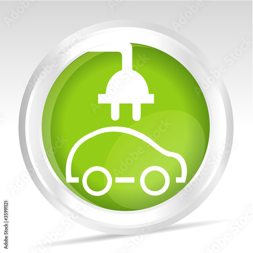 icône concept voiture électrique
