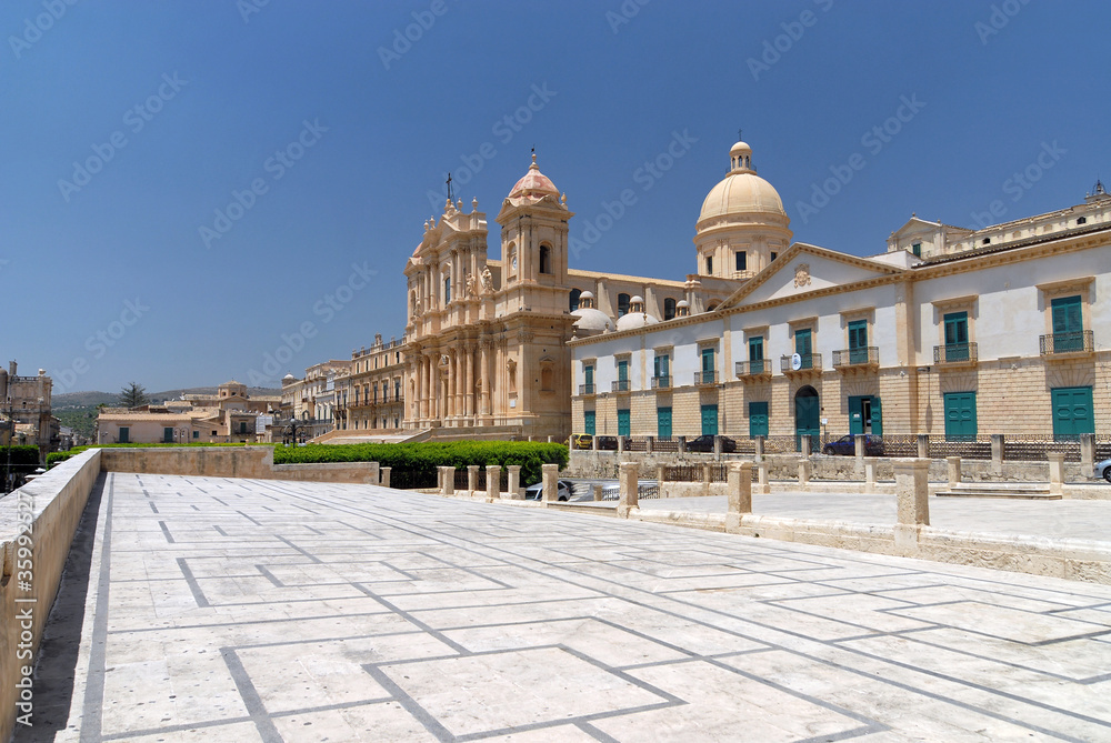 BAROQUE CATHEDRAL OF NOTO (LARGE VIEW), SICILY