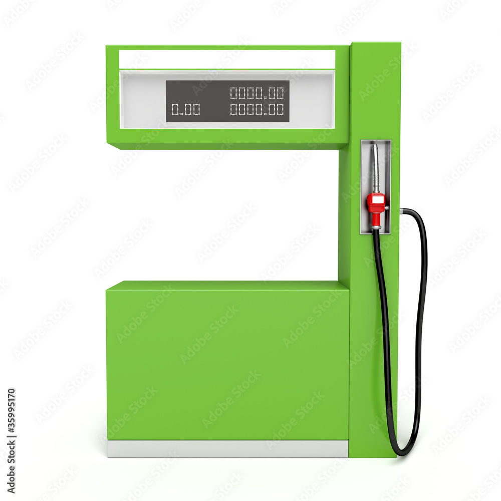 Obraz premium Green fuel pump