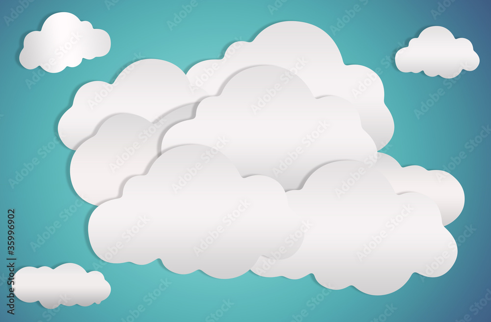 clouds and background blue