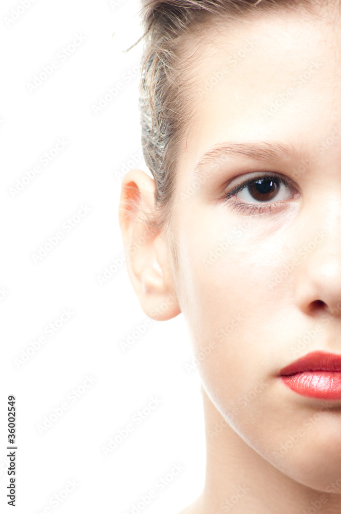 Portrait of the beautiful teenage girl Portrait of the beautiful teenage girl