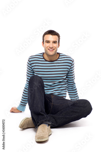 Casual guy sitting