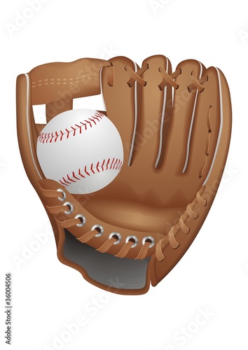 Baseball Glove Vector