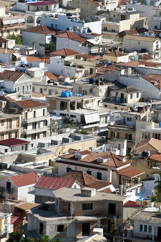 Aerial view on Zakynthos island Greece - Zante town photo