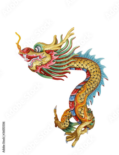 Chinese dragon statue